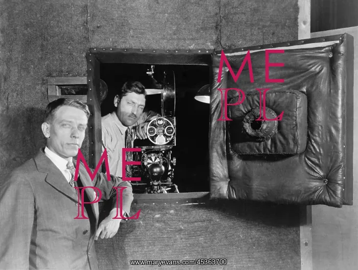 : Soundproof camera booth designed to allowed actors : Soundproof camera booth designed to allowed actors