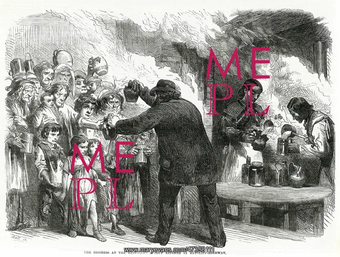 : Soup kitchen in Ratcliff Highway 1867 : Soup kitchen in Ratcliff Highway 1867