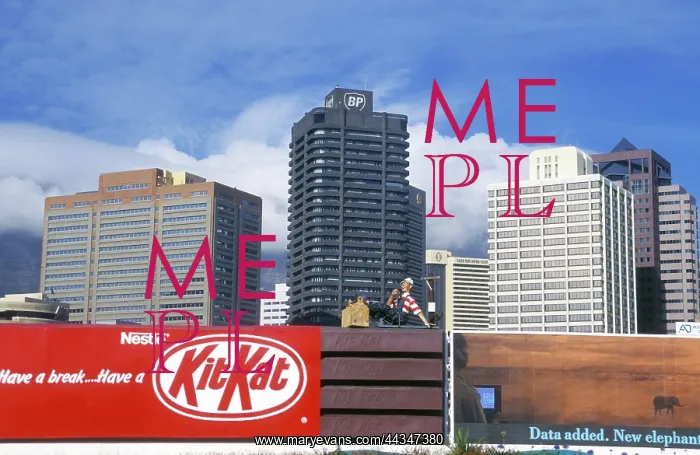 : South Africa, Cape Town, 96. Large billboards hide : South Africa, Cape Town, 96. Large billboards hide