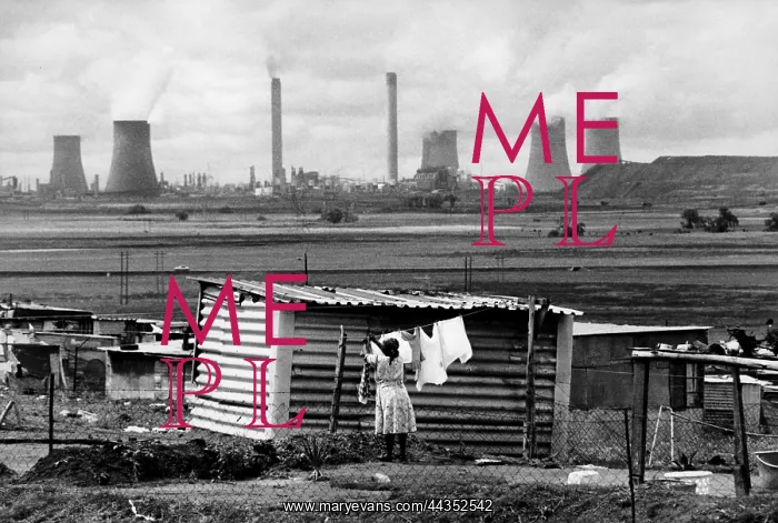 : South Africa, Evander, 1997. Squatter camp. Industrial : South Africa, Evander, 1997. Squatter camp. Industrial