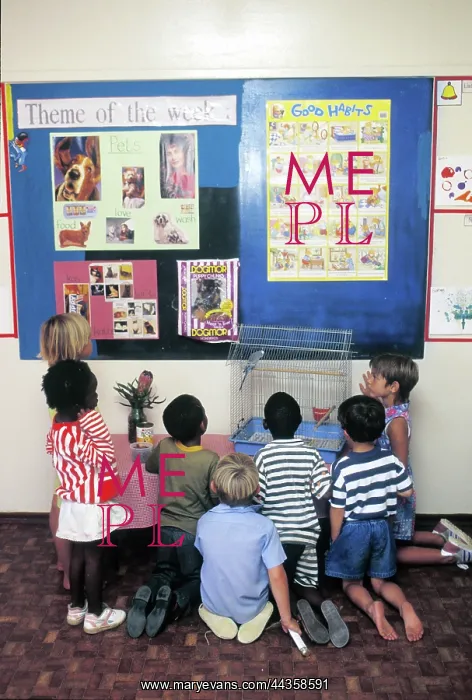 : South Africa - Pre-school class in mine school : South Africa - Pre-school class in mine school