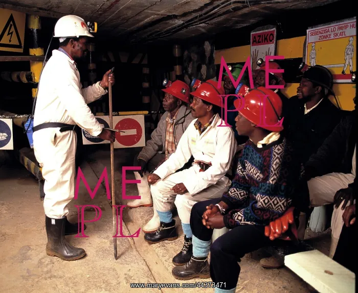 : South Africa, Randfontein, 1994: Underground training : South Africa, Randfontein, 1994: Underground training
