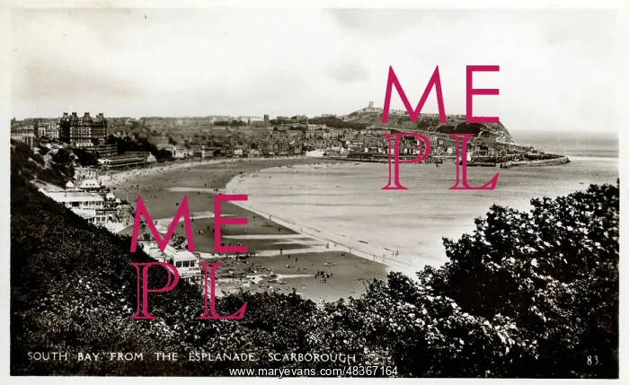 : South Bay from Esplanade, Scarborough, Yorkshire : South Bay from Esplanade, Scarborough, Yorkshire