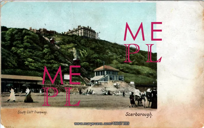 : South Cliff Tramway, Scarborough, Yorkshire : South Cliff Tramway, Scarborough, Yorkshire