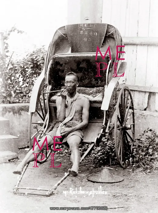  : South East Asia - rickshaw puller Singapore