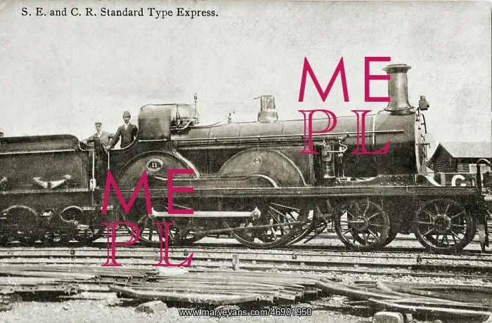 : South Eastern and Chatham Railway steam engine : South Eastern and Chatham Railway steam engine