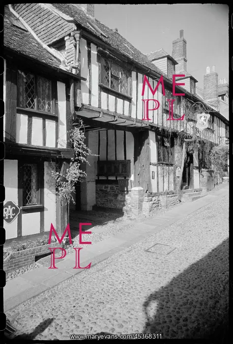 : The south elevation of the 15th century Mermaid Hotel : The south elevation of the 15th century Mermaid Hotel