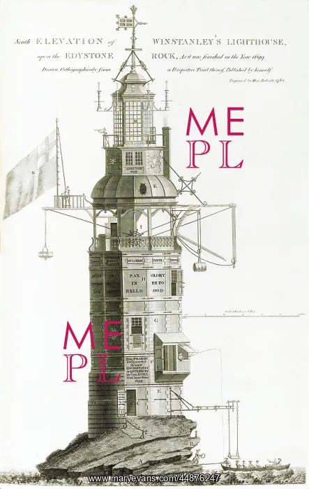 : South elevation of Winstanley's Lighthouse : South elevation of Winstanley's Lighthouse
