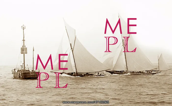  : Southend Lightship and racing yachts