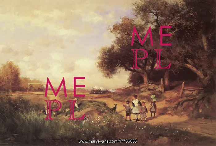 : Southern Landscape with Children : Southern Landscape with Children
