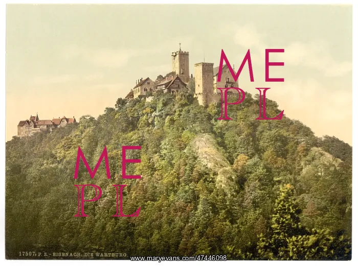 : Southwest side, Wartburg, Thuringia, Germany : Southwest side, Wartburg, Thuringia, Germany