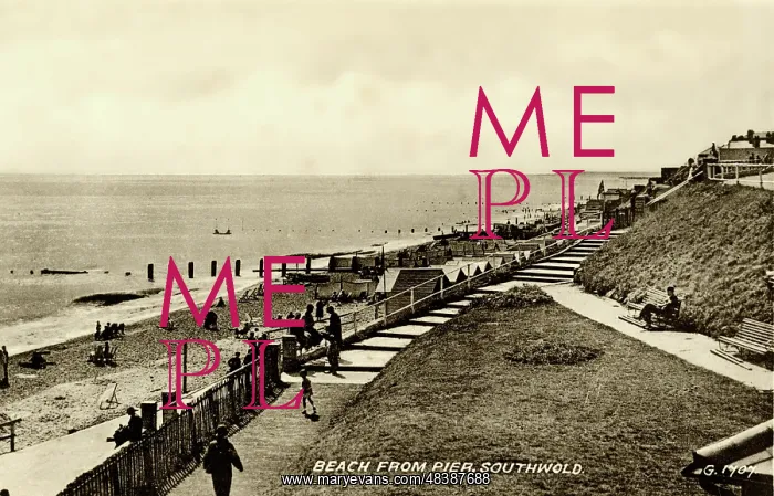  : Southwold Beach, Suffolk, viewed from the pier