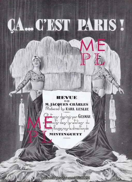 : Souvenir brochure for the show Ca C'est Paris at the Moulin : Souvenir brochure for the show Ca C'est Paris at the Moulin