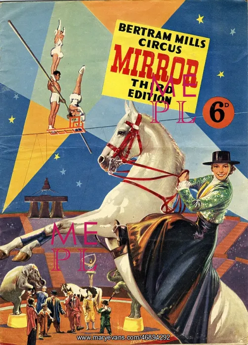 : Souvenir programme for Bertram Mills Circus, by Leon Crossle : Souvenir programme for Bertram Mills Circus, by Leon Crossle