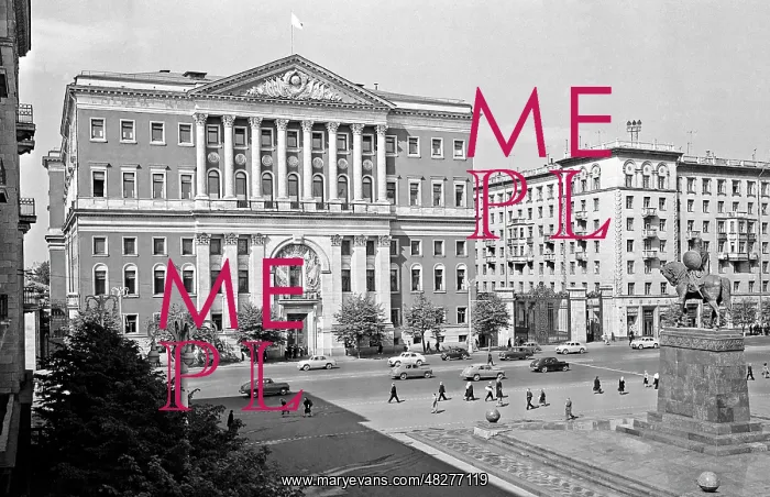 : Sovetskaya Square. Moscow, 1950s : Sovetskaya Square. Moscow, 1950s