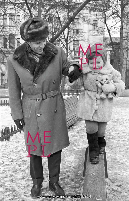 : Soviet actor M. Ulyanov and his family : Soviet actor M. Ulyanov and his family
