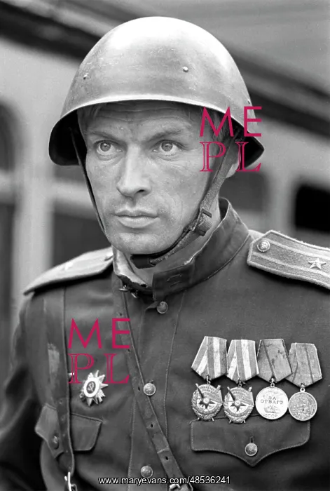 : Soviet actor Nikolai Olyalin in The Battle of Berlin, 1970 : Soviet actor Nikolai Olyalin in The Battle of Berlin, 1970