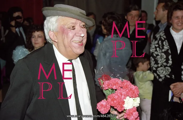: Soviet actor Yuri Nikulin at Moscow Circus on : Soviet actor Yuri Nikulin at Moscow Circus on