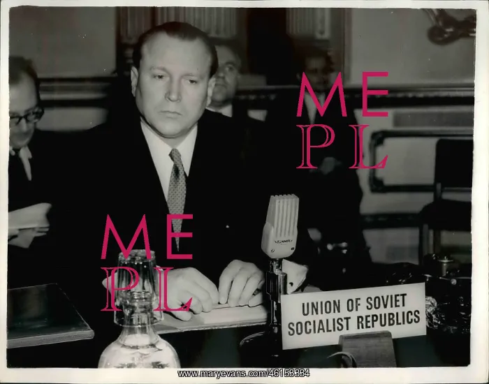 : Soviet ambassador Malik, London, H-bomb talks : Soviet ambassador Malik, London, H-bomb talks