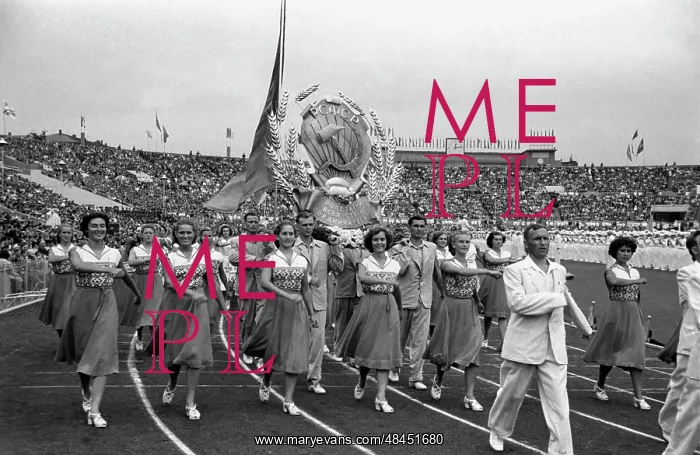 : Soviet athlete parade in Moscow : Soviet athlete parade in Moscow