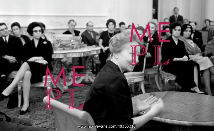 : Soviet ballet dancer Galina Ulanova diplomatic meeting, 1968 : Soviet ballet dancer Galina Ulanova diplomatic meeting, 1968