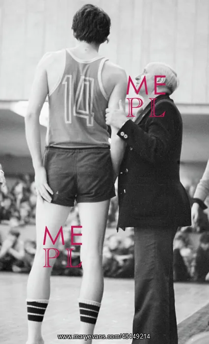 : Soviet basketball coach Alexander Gomelsky, 1977 : Soviet basketball coach Alexander Gomelsky, 1977