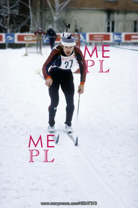 : Soviet biathlete Anatoly Alyabyev, 1979 : Soviet biathlete Anatoly Alyabyev, 1979
