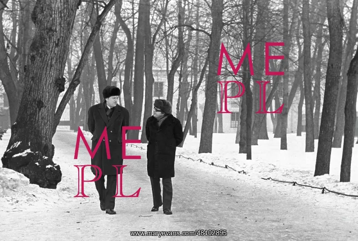 : Soviet composer Andrei Petrov and opera singer : Soviet composer Andrei Petrov and opera singer