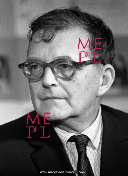 : Soviet composer Dmitry Shostakovich : Soviet composer Dmitry Shostakovich