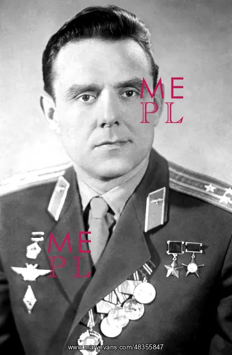 : Soviet cosmonaut Vladimir Komarov, 1965 : Soviet cosmonaut Vladimir Komarov, 1965