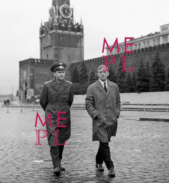 : Soviet cosmonauts Vladimir Shatalov and Alexei : Soviet cosmonauts Vladimir Shatalov and Alexei