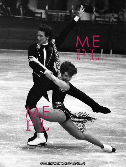 : Soviet figure skaters Marina Klimova and Sergei : Soviet figure skaters Marina Klimova and Sergei