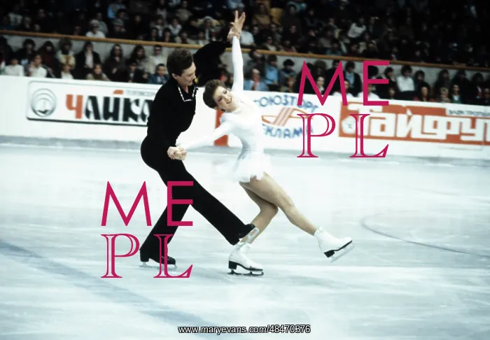 : Soviet figure skaters Marina Klimova and Sergei : Soviet figure skaters Marina Klimova and Sergei