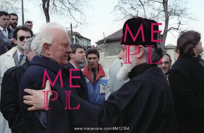 : Former Soviet Foreign Minister Eduard Shevardnadze : Former Soviet Foreign Minister Eduard Shevardnadze