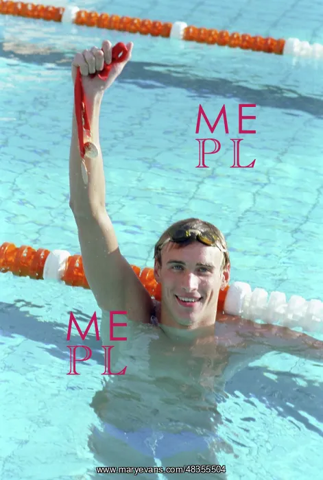 : Soviet freestyle swimmer Sergey Smiryagin, 1983 : Soviet freestyle swimmer Sergey Smiryagin, 1983