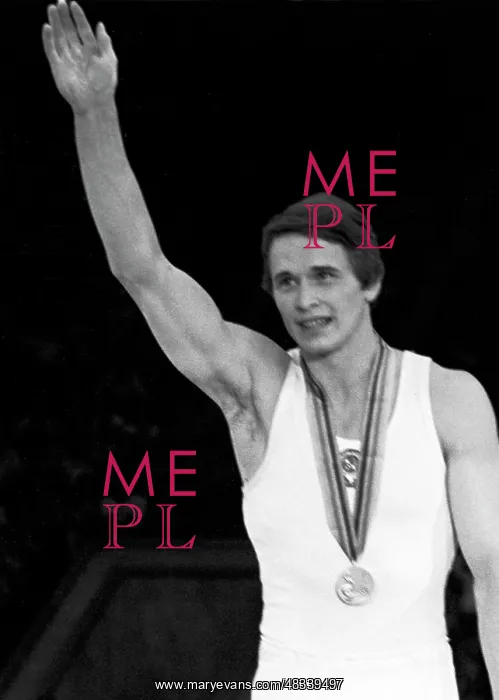 : Soviet gymnast Alexander Dityatin, 1980 : Soviet gymnast Alexander Dityatin, 1980