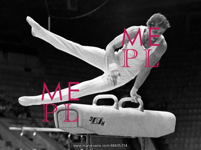 : Soviet gymnast Alexander Dityatin, 1980 : Soviet gymnast Alexander Dityatin, 1980