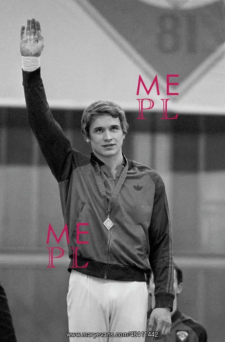 : Soviet gymnast Alexander Dityatin, 1981 : Soviet gymnast Alexander Dityatin, 1981