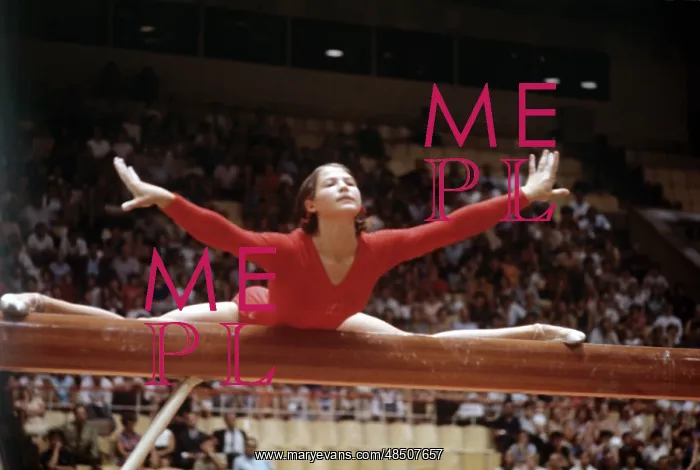 : Soviet gymnast Lyudmila Turishcheva, 1970 : Soviet gymnast Lyudmila Turishcheva, 1970