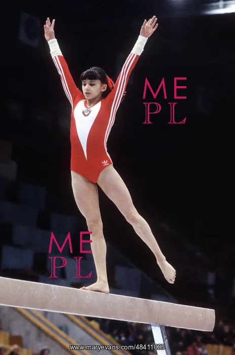 : Soviet gymnast Natalya Yurchenko, 1980 : Soviet gymnast Natalya Yurchenko, 1980