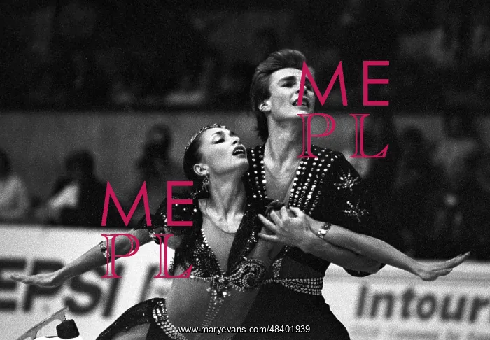  : Soviet ice dancers Maya Usova and Alexander Zhulin, 1987