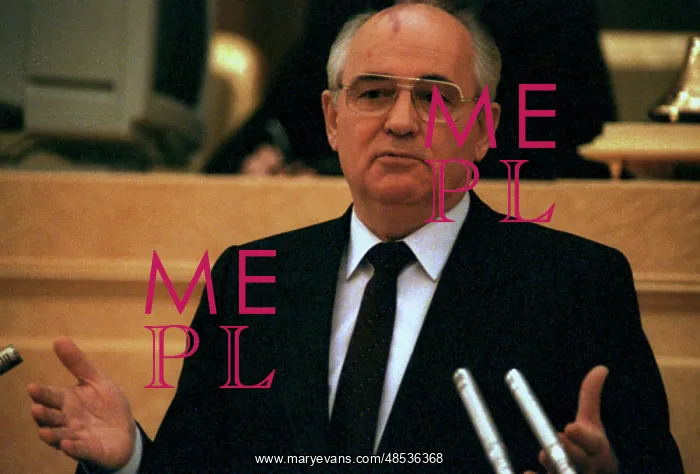 : Soviet leader Mikhail Gorbachev, 1991 : Soviet leader Mikhail Gorbachev, 1991