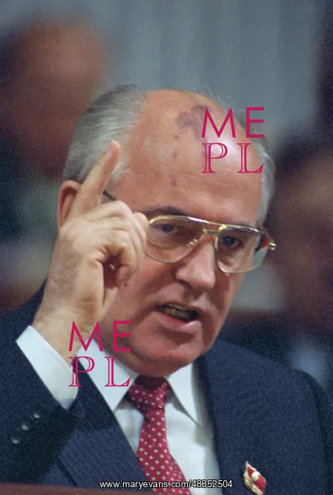 : Soviet leader Mikhail Gorbachev : Soviet leader Mikhail Gorbachev