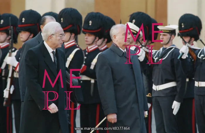 : Soviet leader Mikhail Gorbachev visits Italy : Soviet leader Mikhail Gorbachev visits Italy