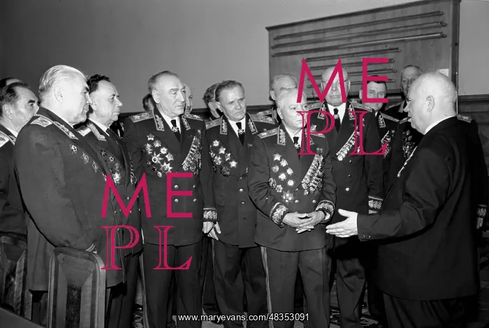 : Soviet leader N. Khrushchev meets Marshals of : Soviet leader N. Khrushchev meets Marshals of