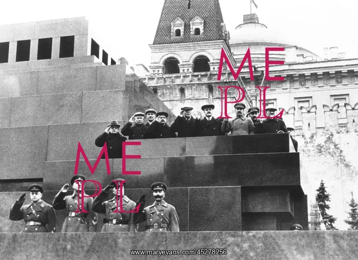 : Soviet leaders on Lenin's tomb during for the 19th : Soviet leaders on Lenin's tomb during for the 19th