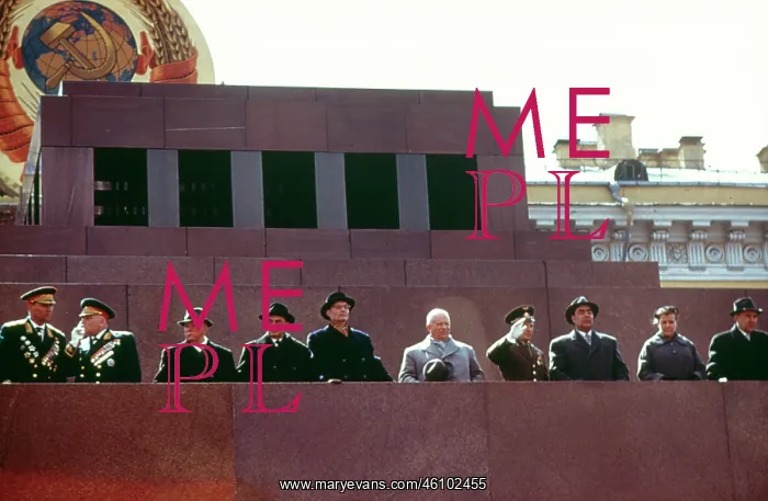  : Soviet leaders on May Day, Red Square, Moscow, USSR