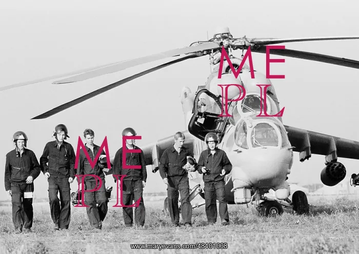 : Soviet Mil Mi-24 helicopters training flight at : Soviet Mil Mi-24 helicopters training flight at