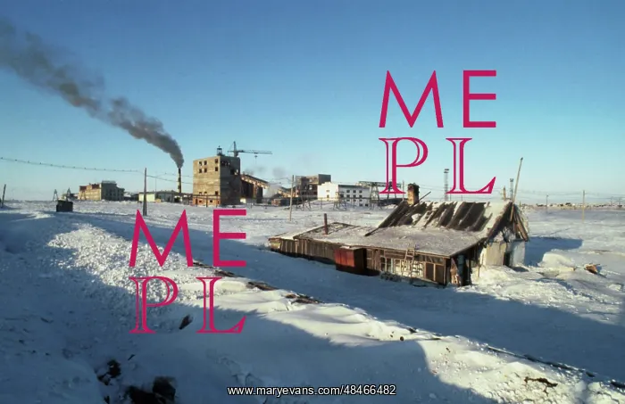 : Soviet mining slums in North Pole, 1991 : Soviet mining slums in North Pole, 1991
