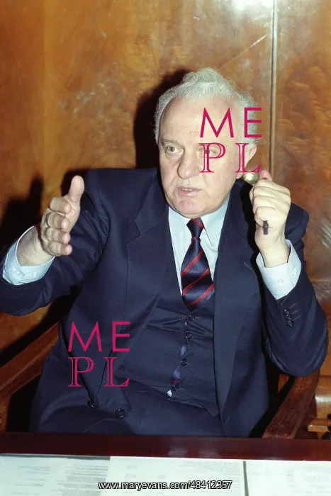 : Soviet Minister of Foreign Relations Eduard Shevardnadze : Soviet Minister of Foreign Relations Eduard Shevardnadze